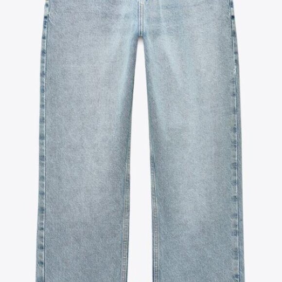 Zara high rise z1975 straight leg jeans - Picture 2 of 2